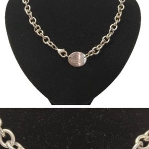 Tiffany choker necklace silver used